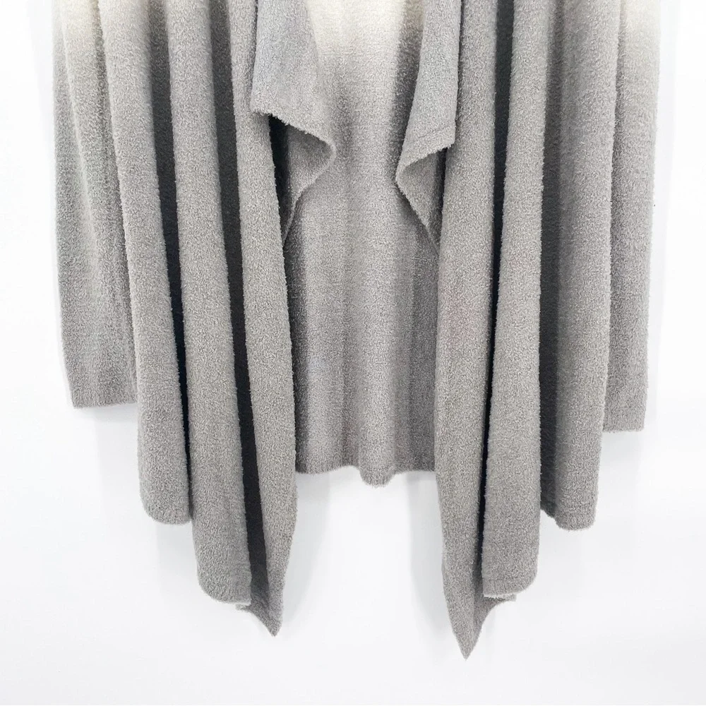 Barefoot Dreams CozyChic Lite Calypso Wrap Cardigan Ombre Pearl/Pewter S/M